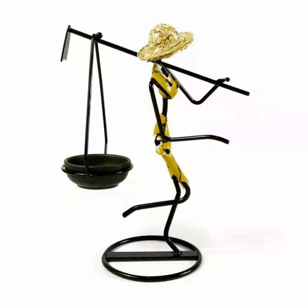 Standing Woman Stick Candle Holder For Table Decor photo furniture