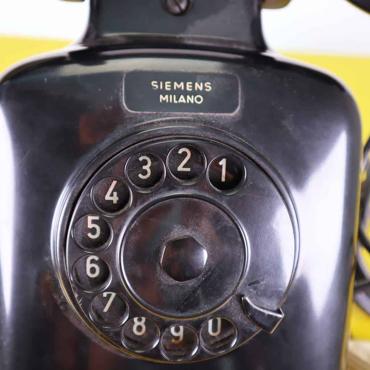 Vintage Siemens Olap Milano Bakelite Wall Telephone photo furniture