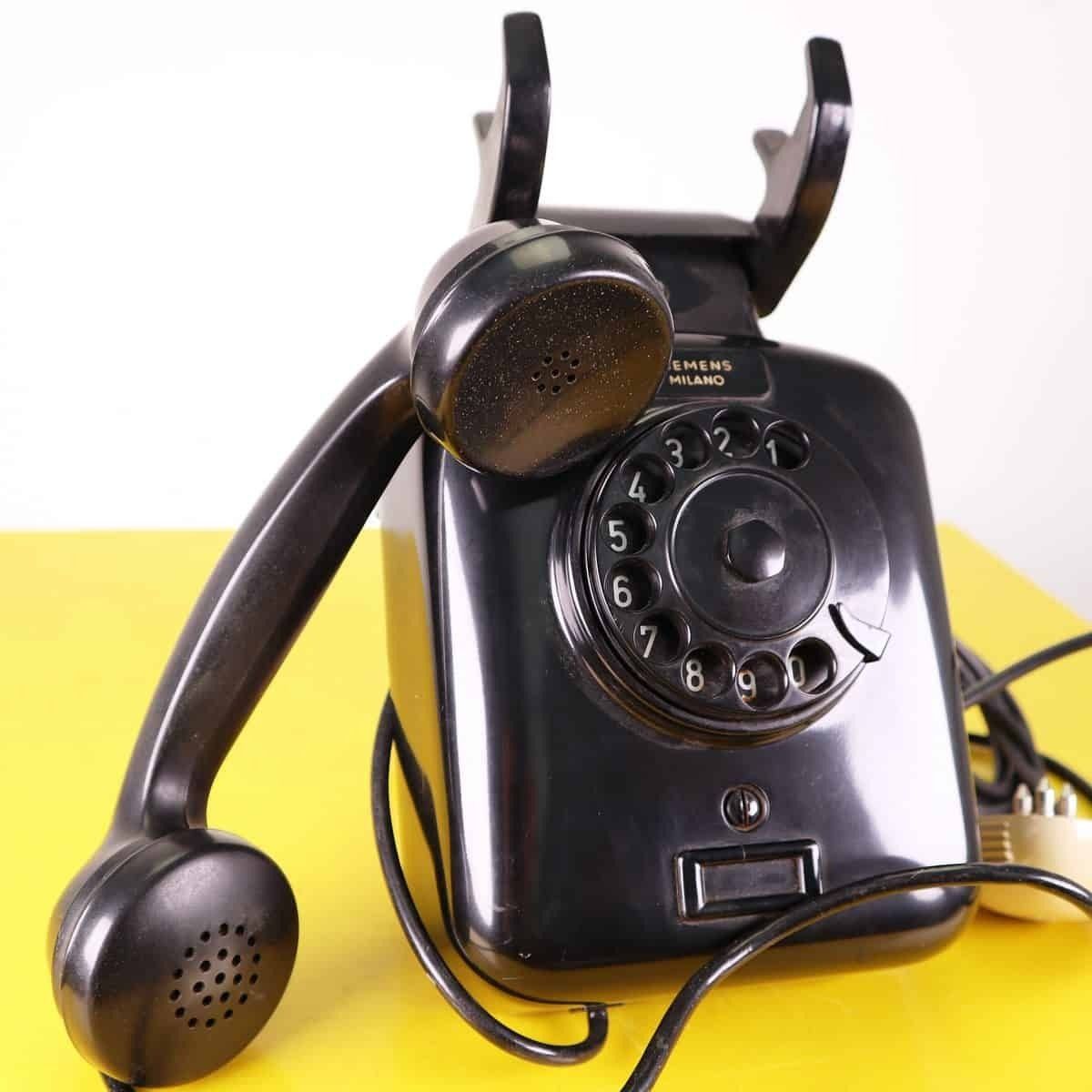 Vintage Siemens Olap Milano Bakelite Wall Telephone photo for sale
