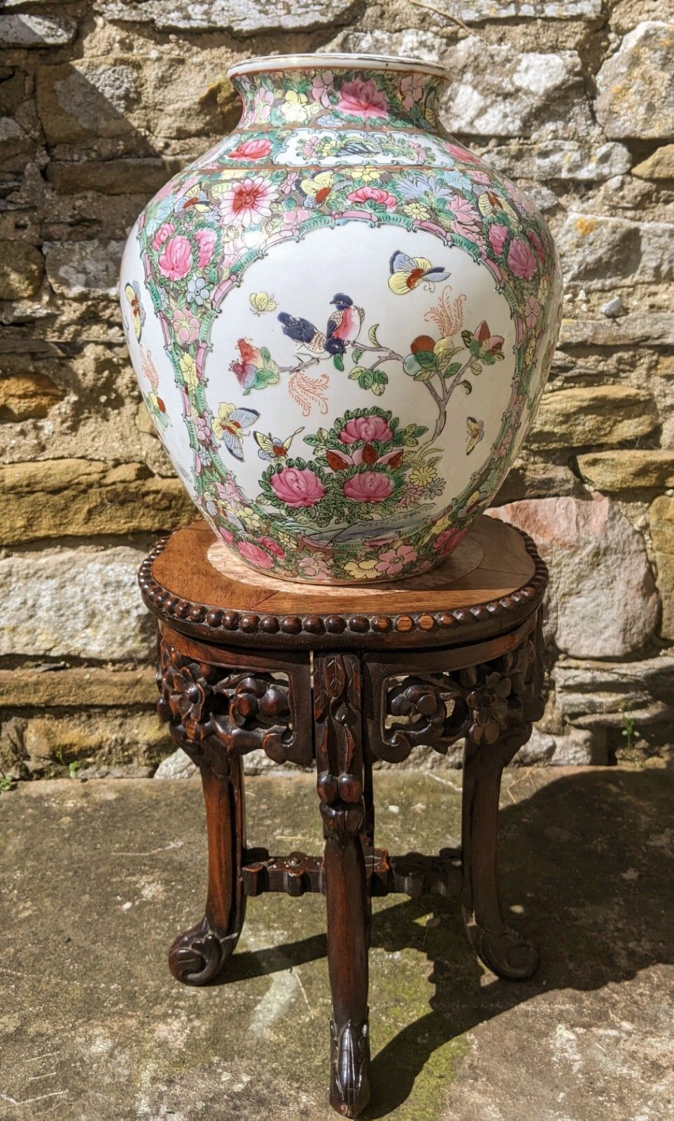 Antique Meiji Hardwood Stand Marble Top photo furniture