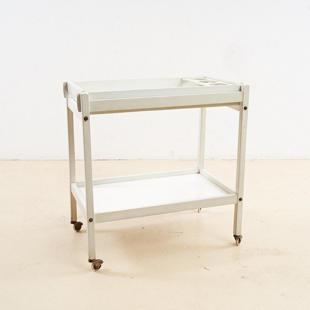 Vintage Wooden Food Trolley, 1960s
