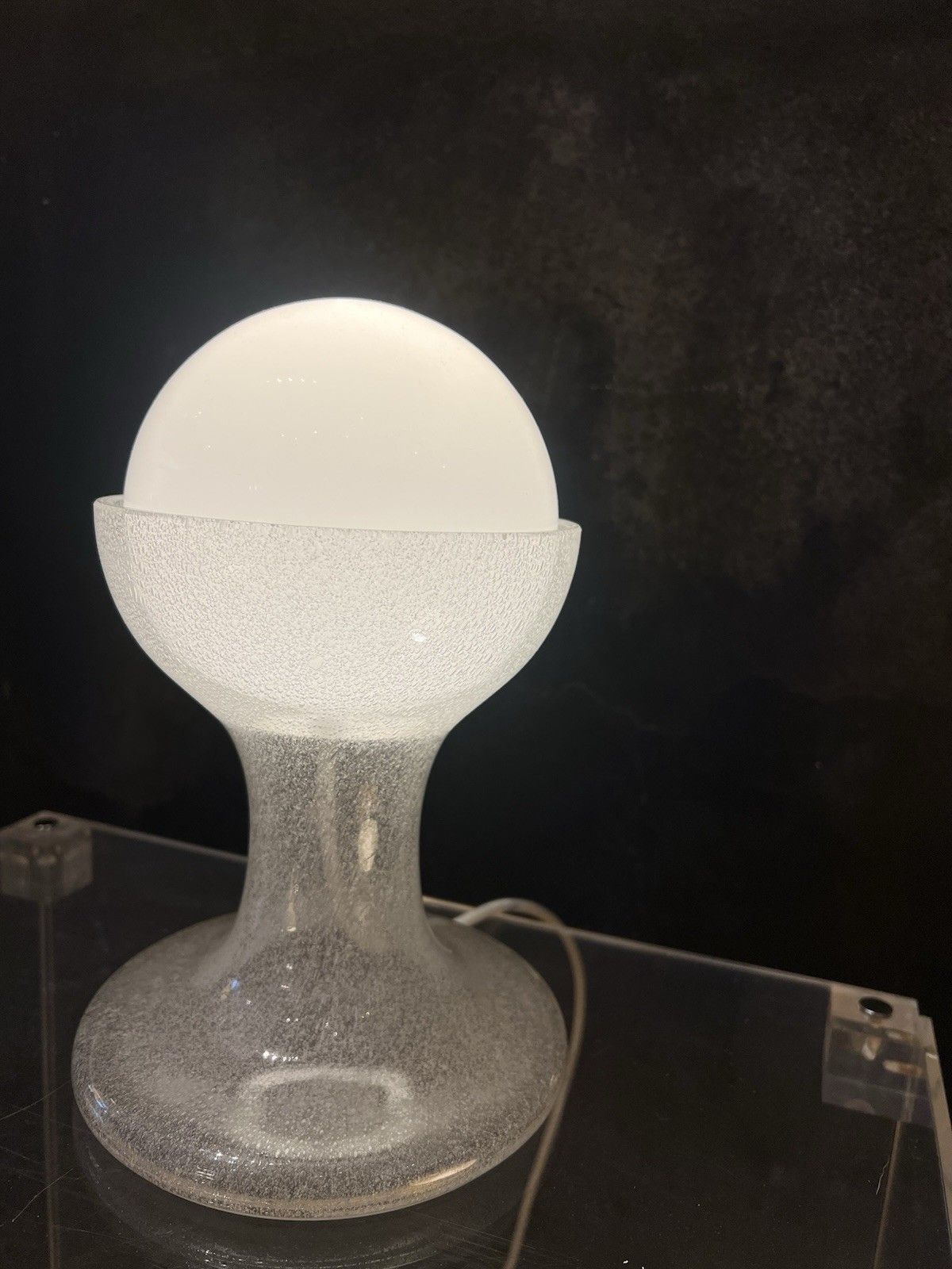 Carlo Nason Mazzega Lt 215 Table Lamp Pulegoso Glass Murano photo buy