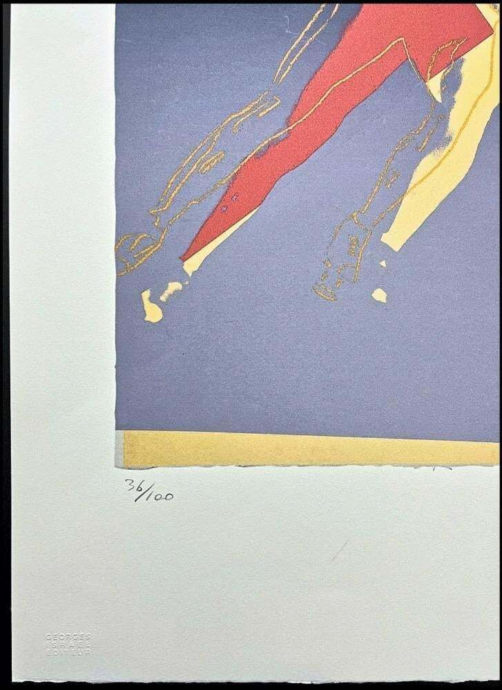 Andy Warhol, Speed Skater Blue, 1980s, Lithograph photo Art