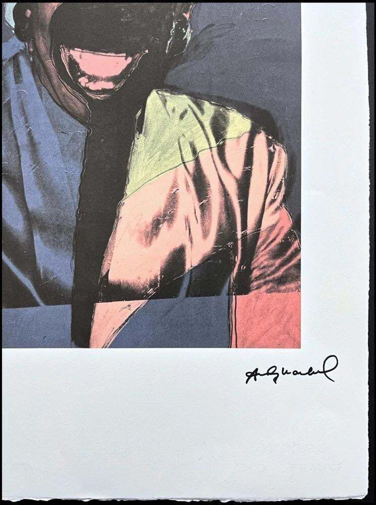 After Andy Warhol, Wilhelmina Ross Blue, 1980s, Lithograph photo Art