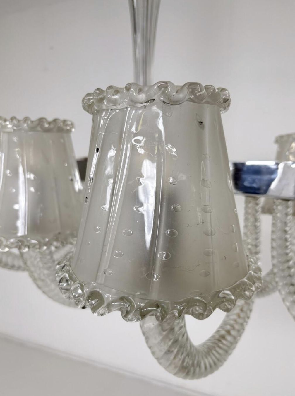 Barovier And Toso Chandelier, Murano Glass – 8 Sconces photo 6390.0