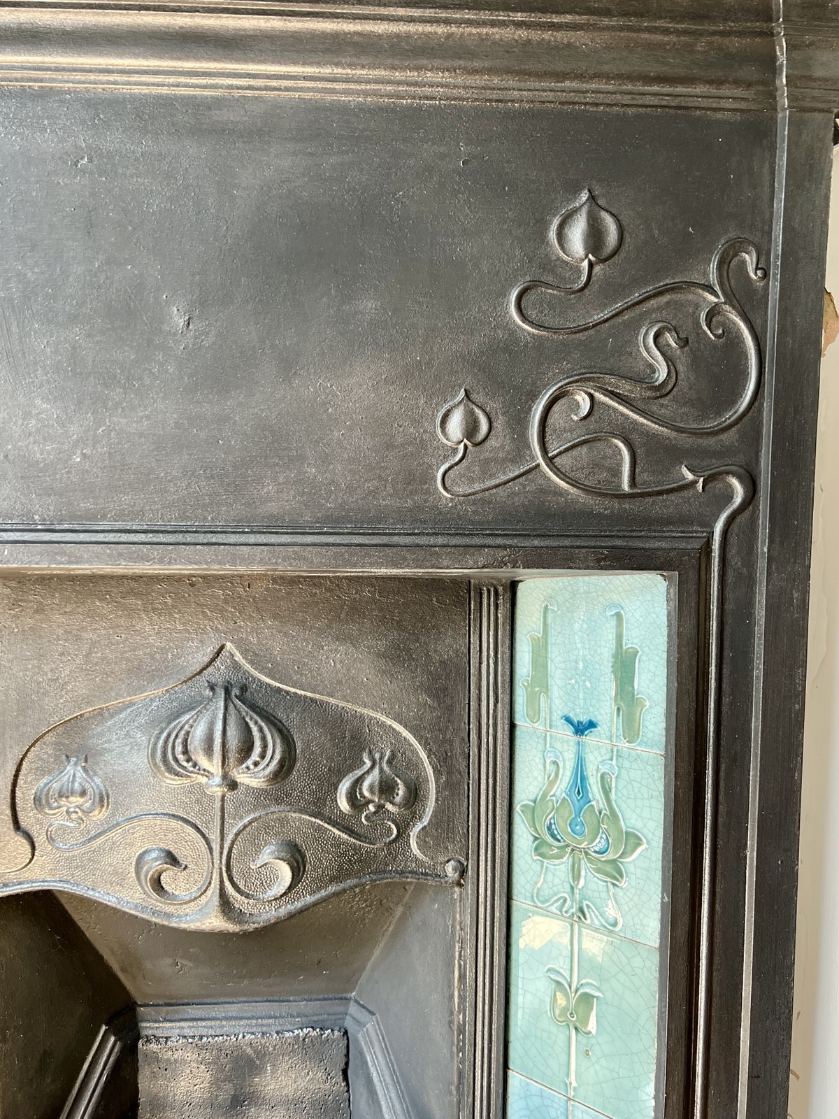 Cast Iron Art Nouveau Fireplace   London photo furniture