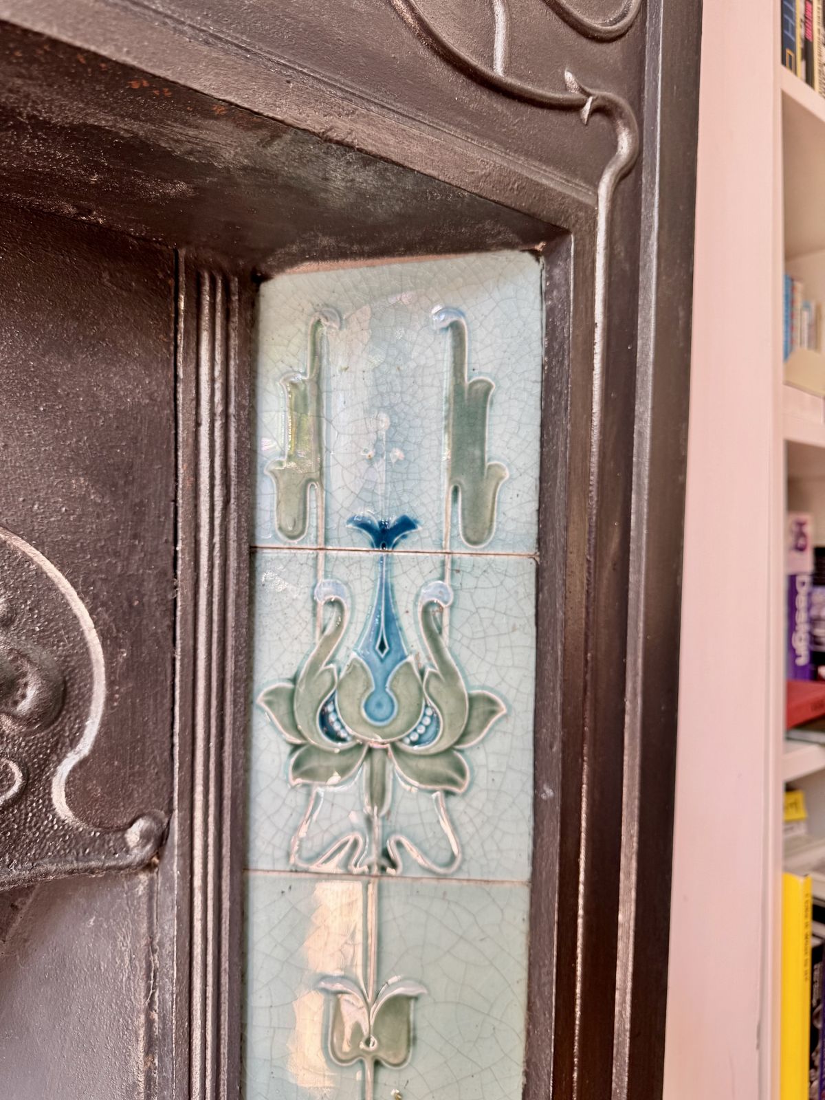 Cast Iron Art Nouveau Fireplace   London photo Home Fixtures