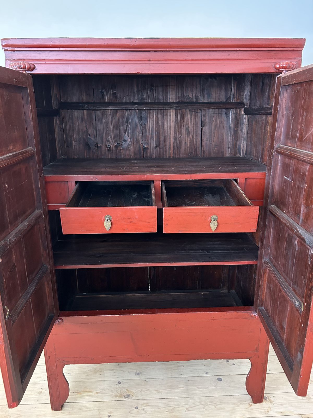 19th Century Chinese Wooden Lacquered Cupboard photo 875.0