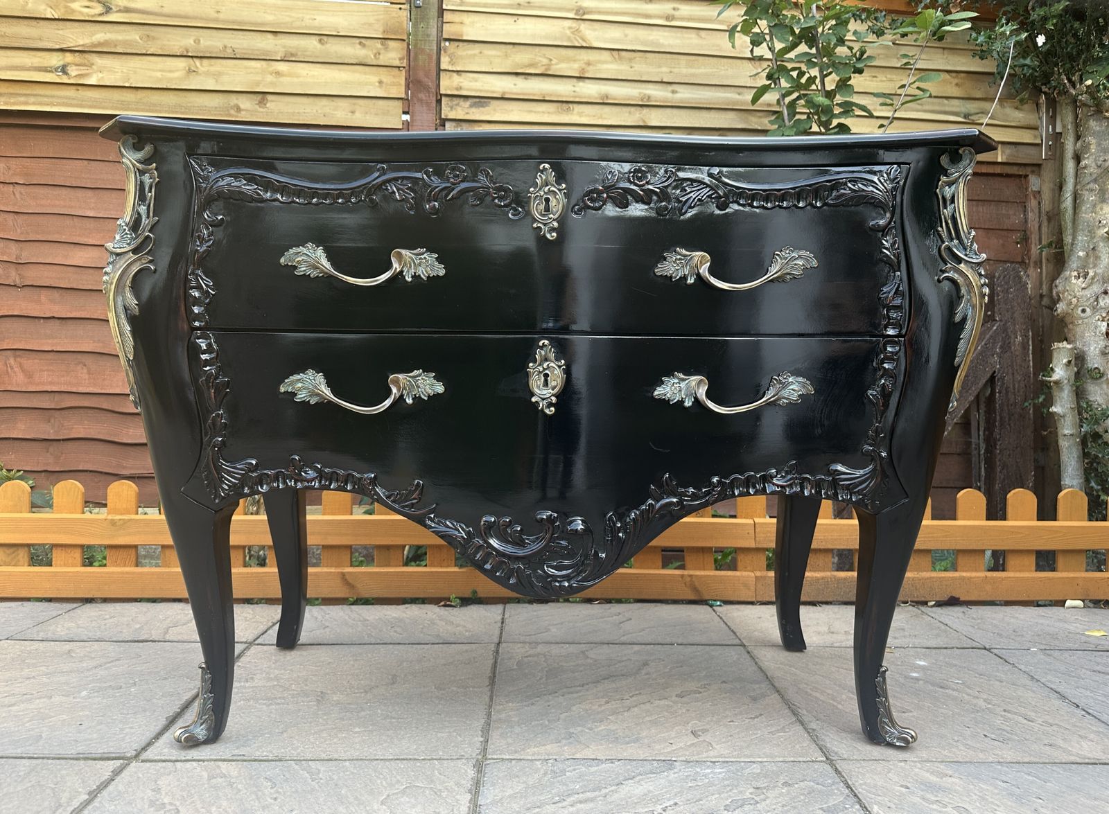 Stunning And So To Bed Floral Louis XV Chest Of Drawers – Great Condition   Rrp £2,500 photo Furniture