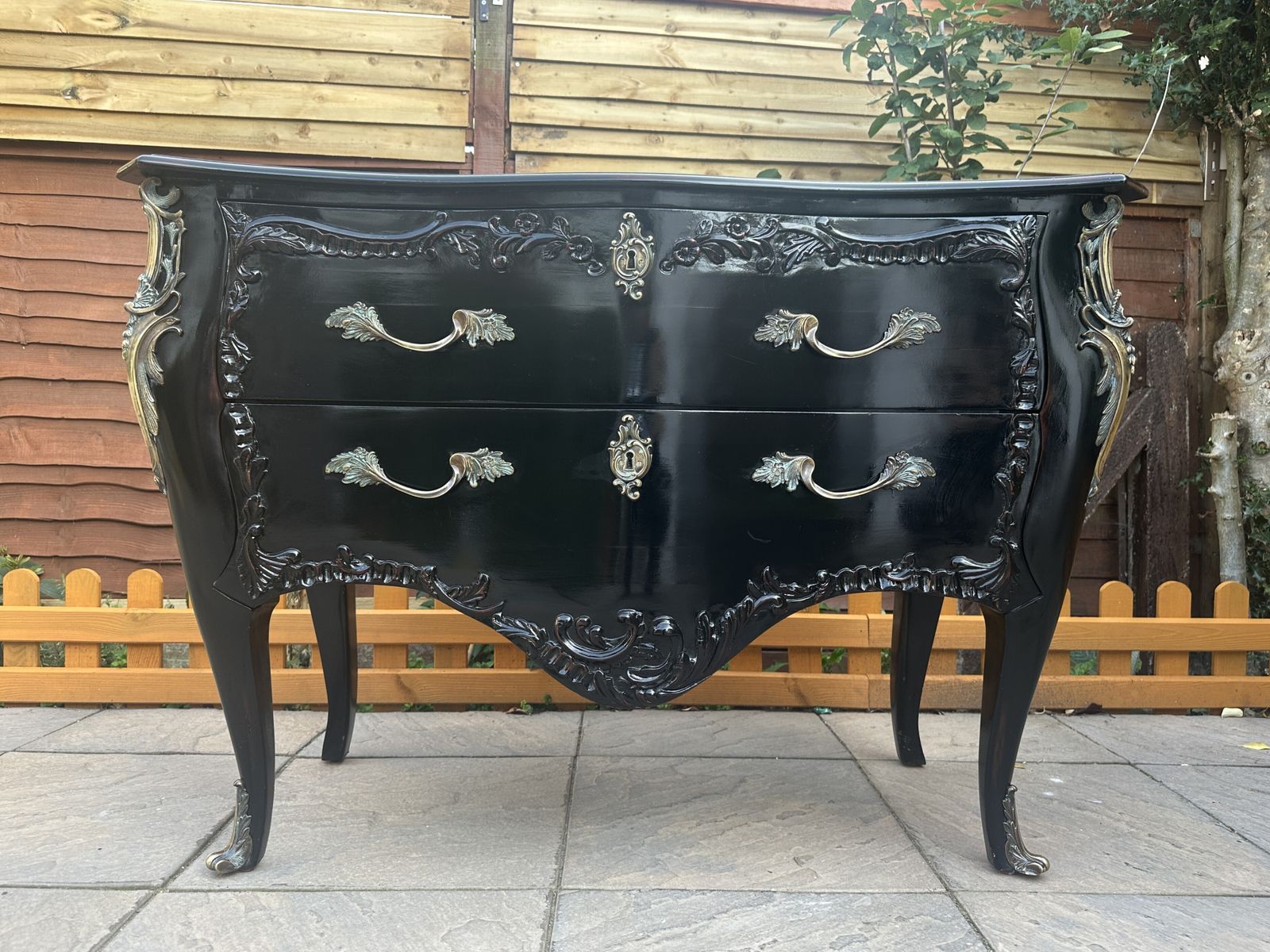Stunning And So To Bed Floral Louis XV Chest Of Drawers – Great Condition   Rrp £2,500 photo vintage