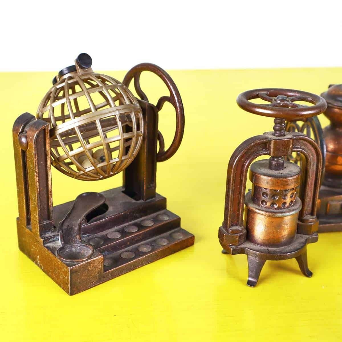5 Piece Collectible Metal Pencil Sharpeners photo furniture