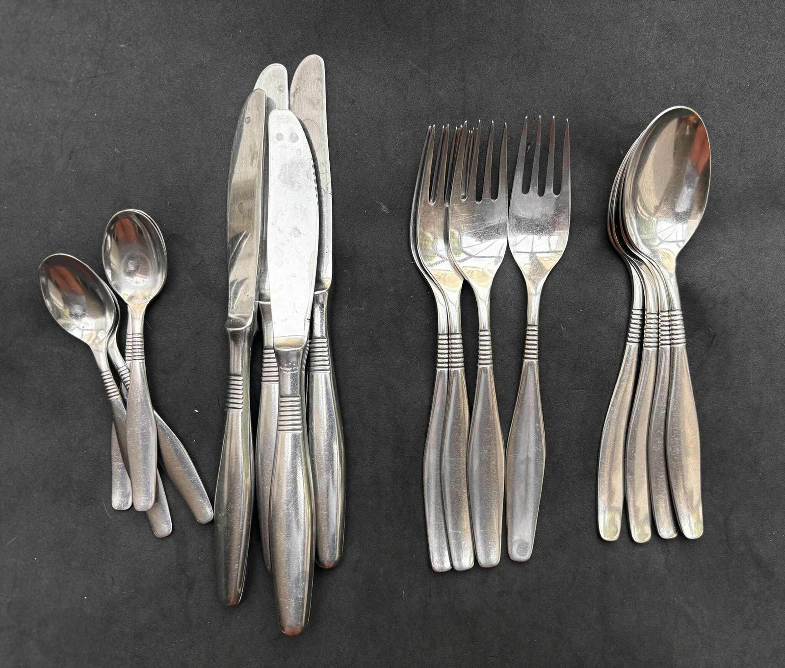 Cohr Flatware Tafelset X 4 Dinervorken Soeplepels Roestvrij Staal Bestek Deens Bestek Huwelijkscadeau Scandinavisch Design photo 216.0