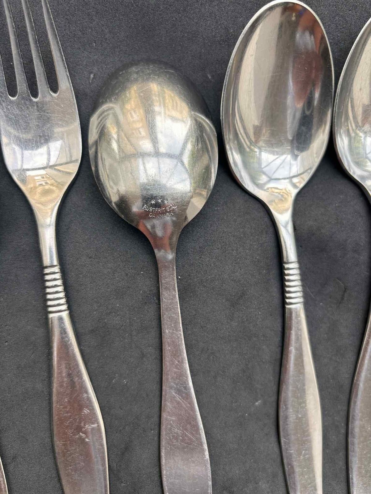 Cohr Flatware Table Set X 4 Dinner Forks Soup Spoons Stainless Steel Flatware Cutlery Danish Cutlery Wedding Gift Scandinavian Design photo vinterior