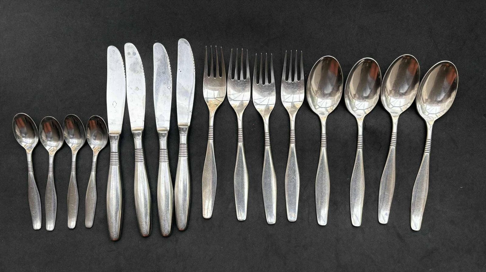 photo furniture Cohr Flatware Table Set X 4 Dinner Forks Soup Spoons Stainless Steel Flatware Cutlery Danish Cutlery Wedding Gift Scandinavian Design