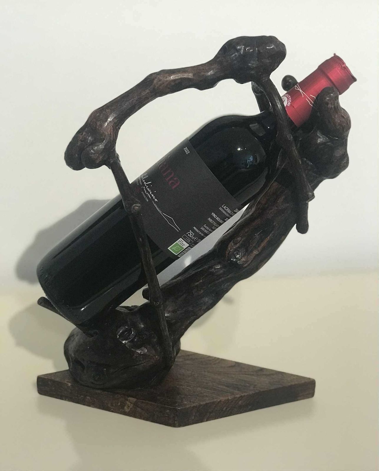 Bottle Stand French Grapevine Ornaments Stand Wine Bar Decor Century Boho Table Decor Bottle Holder Wine Accessories Retro Bar Gift photo 213.0