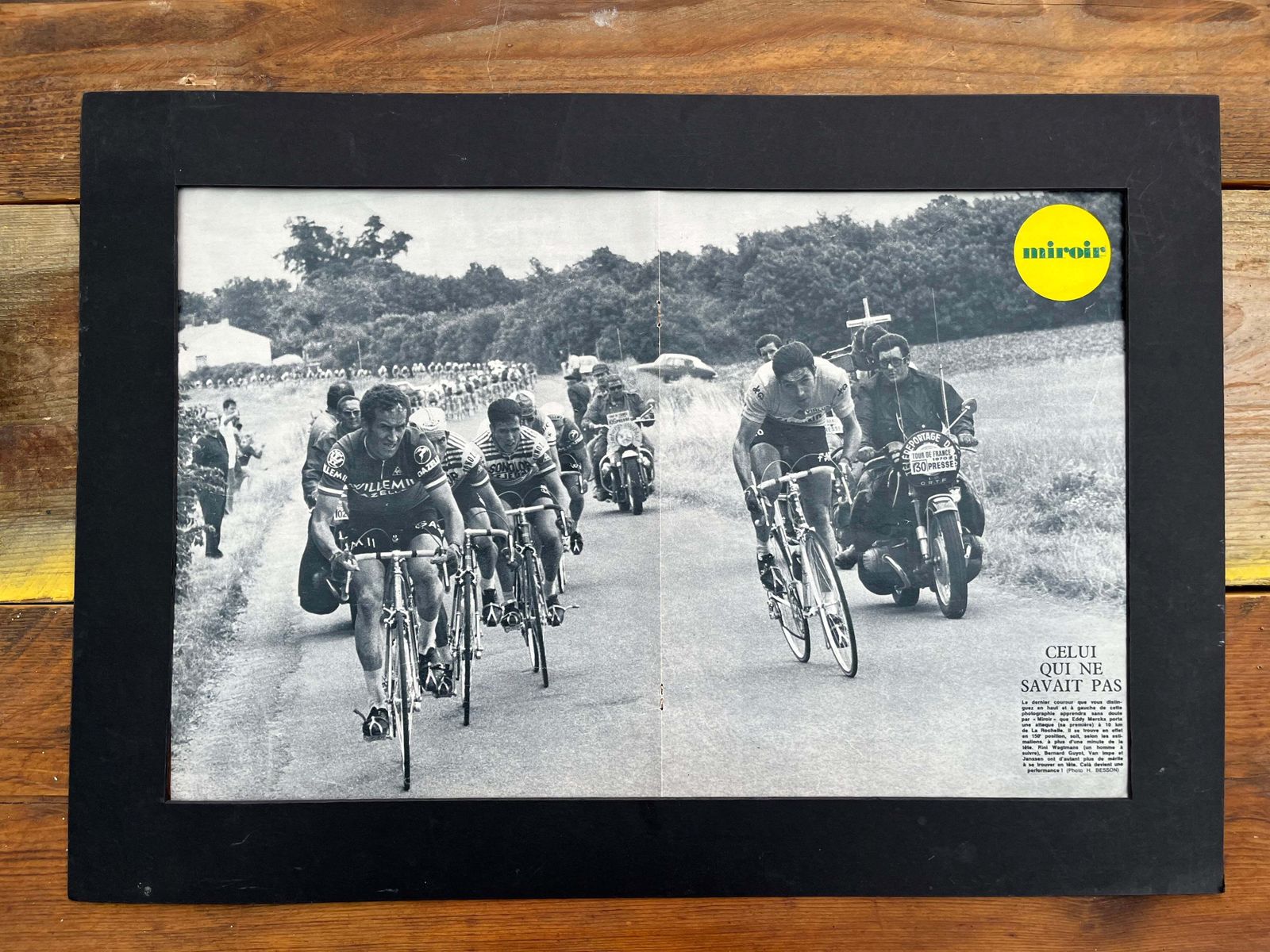 Eddy Merckx Vintage Tour De France Print 1970