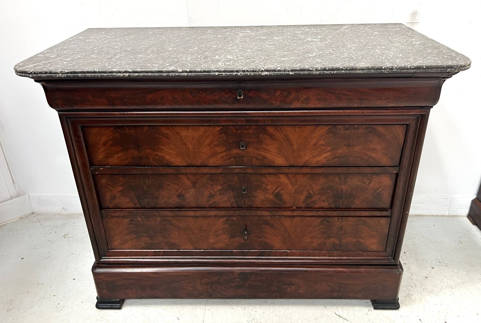 965.25 Louis Philippe Mahogany Chest Of Drawers, 19th Century photo