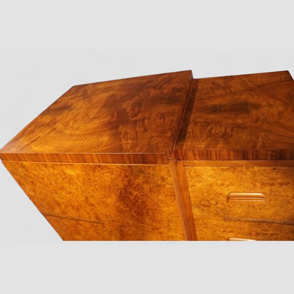 Art Deco Walnut Gentleman’s Wardrobe photo for sale