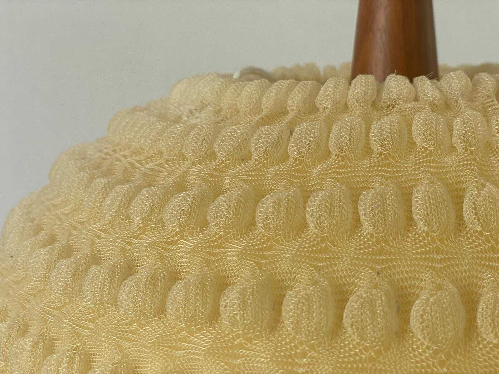 photo furniture Ball Fabric Shade Ceiling Lamp By Temde With Teak Details, 1960s, Switzerland