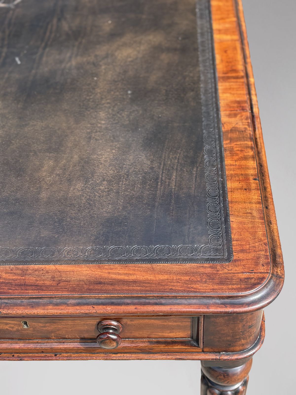 photo for sale 18th Century George III Period Mahogany Writing Table Stamped W.Priest