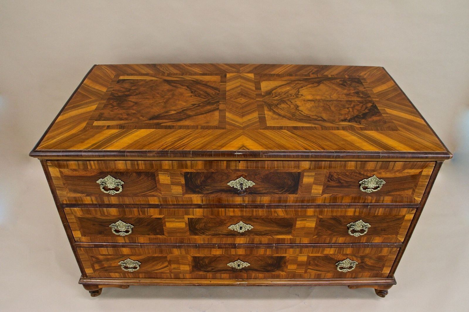 18th Century Baroque/ Classical Chest Of Drawers, Nutwood, Austria Ca. 1780 photo Furniture