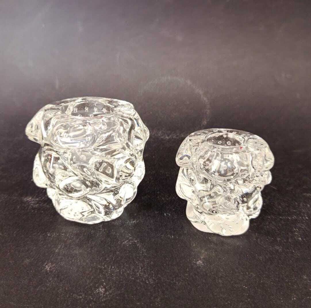 Murano Glass Smoking Set Bullicante Barovier E Toso Type Mugnoni Seguso Transparent Ashtray photo 426.0