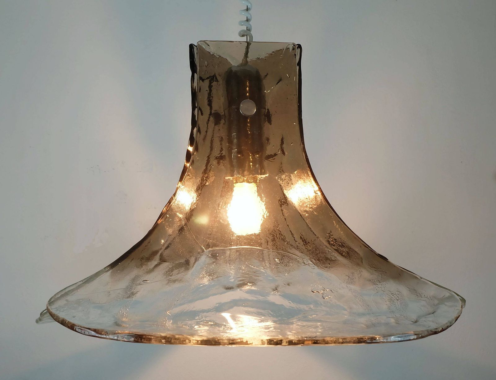 Kalmar Franken Mid Century Chandelier Ice Glass photo 835.0