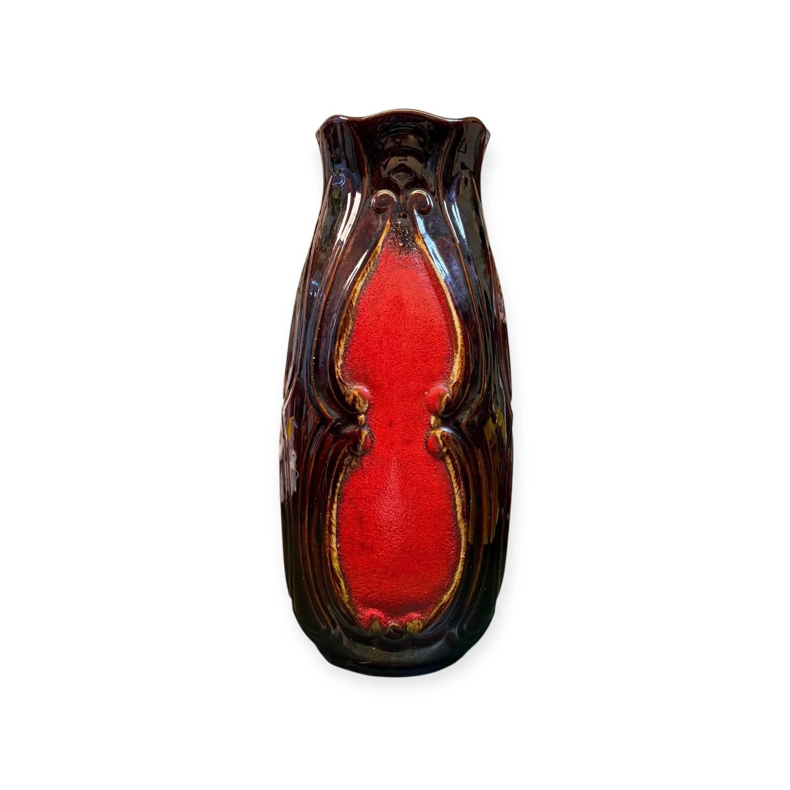 Vintage Bay Keramik 620‑40 West German Fat Lava Vase – 40 Cm Mid Century Modern photo Home Decor