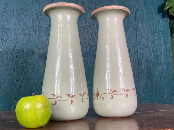 A Fine Pair Of Large Art Nouveau Studio Pottery Vases photo 125.0