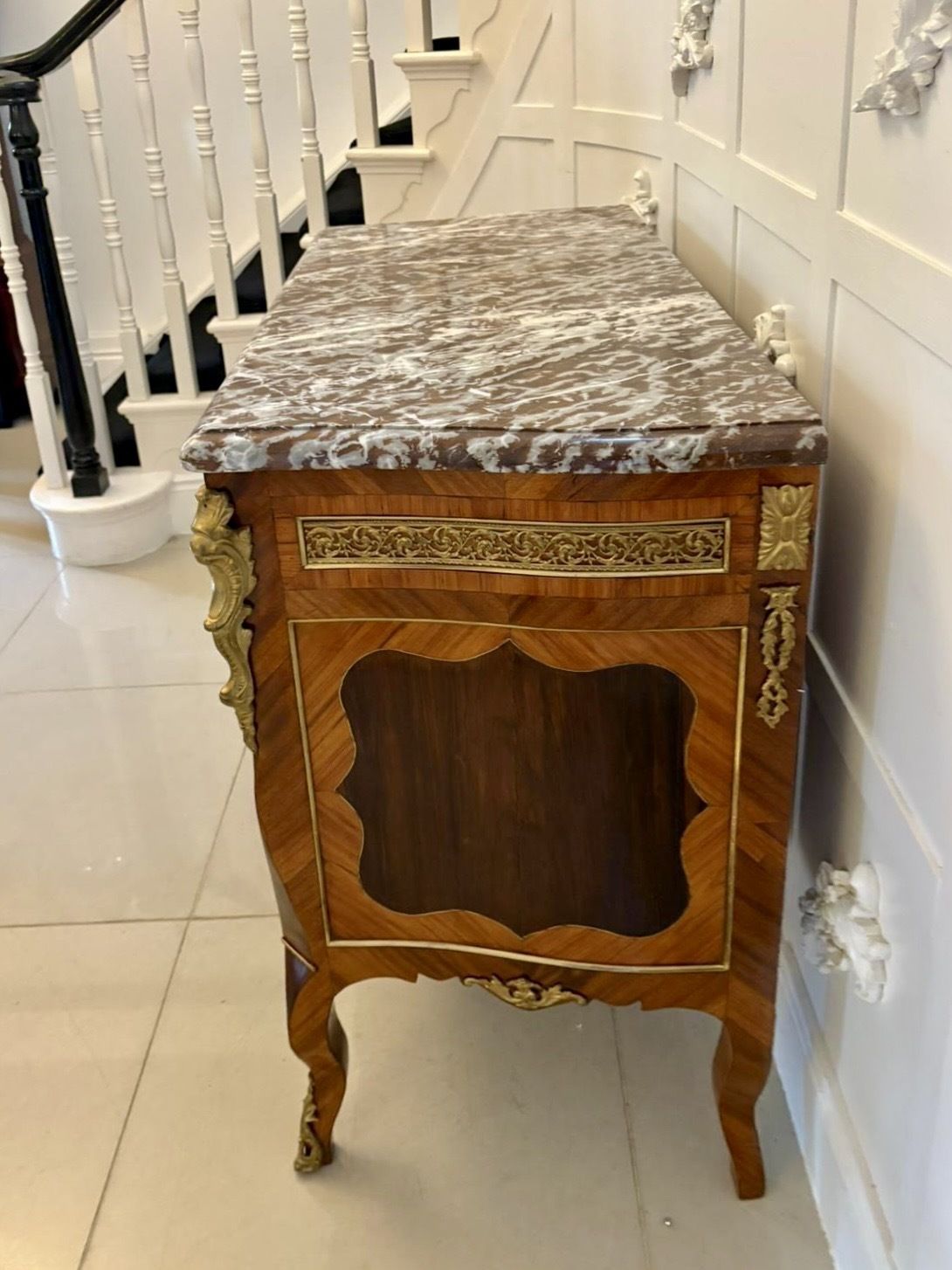 photo buy Outstanding Quality Antique 19th Century French Marble Top Chest Of Drawers