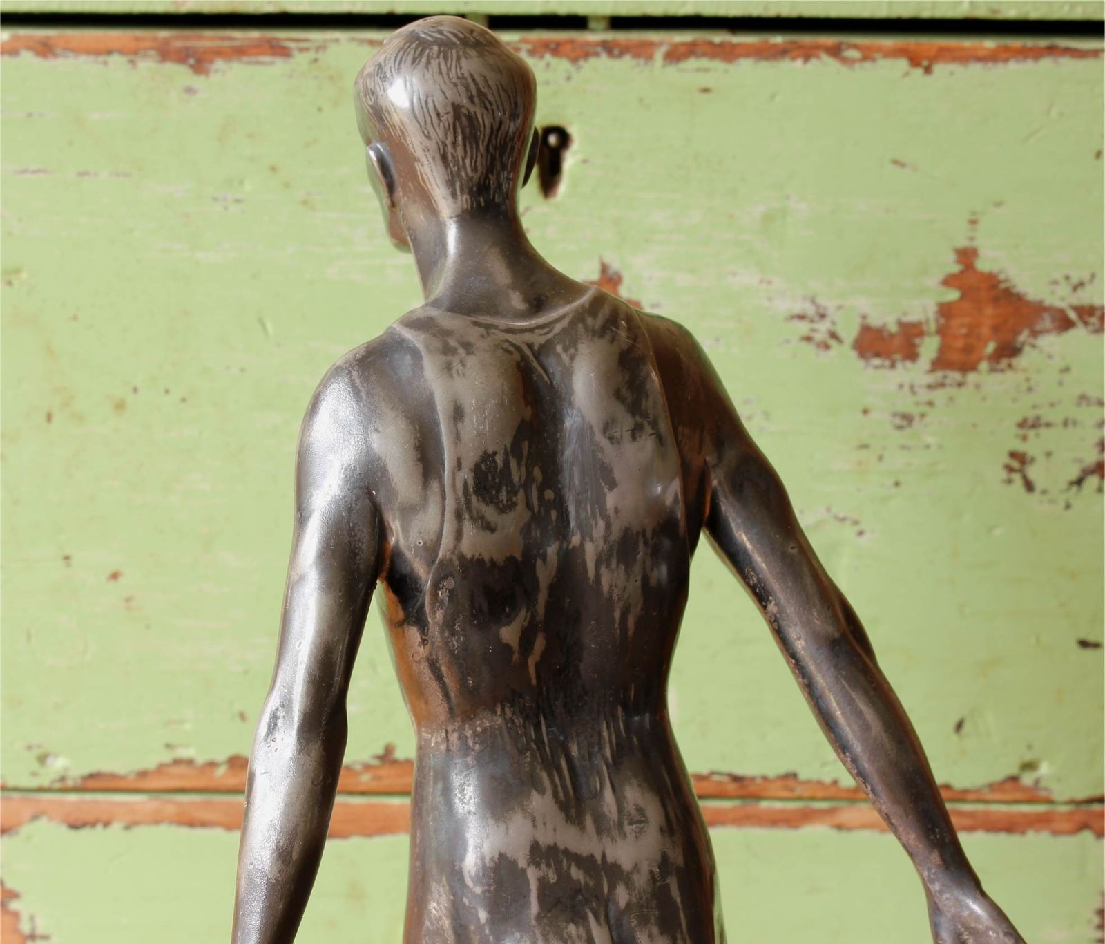 Swimming Trophy. Wilhelm Zwick Diving Figure Sports Statue. Ghent. C1910. photo 645.0