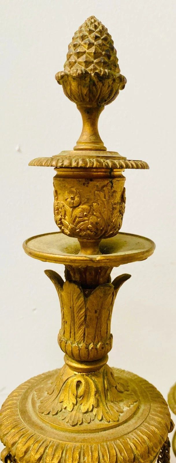 19th Century Gilded And Chiseled Bronze Candle Holder photo Home Decor