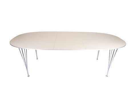 Superellipse Dining Table   Model B616   Laminate Grey   Piet Hein & Bruno Mathsson/Arne Jacobsen   Fritz Hansen photo furniture