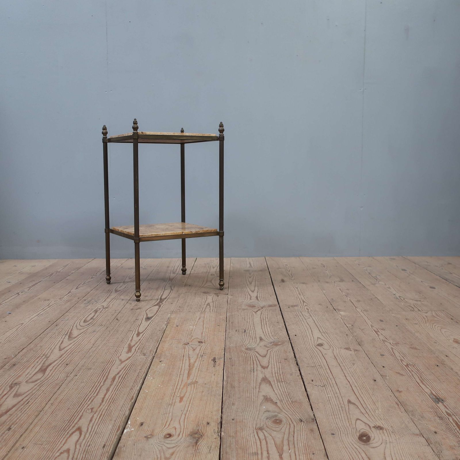 Two Tier French Brass Etargere