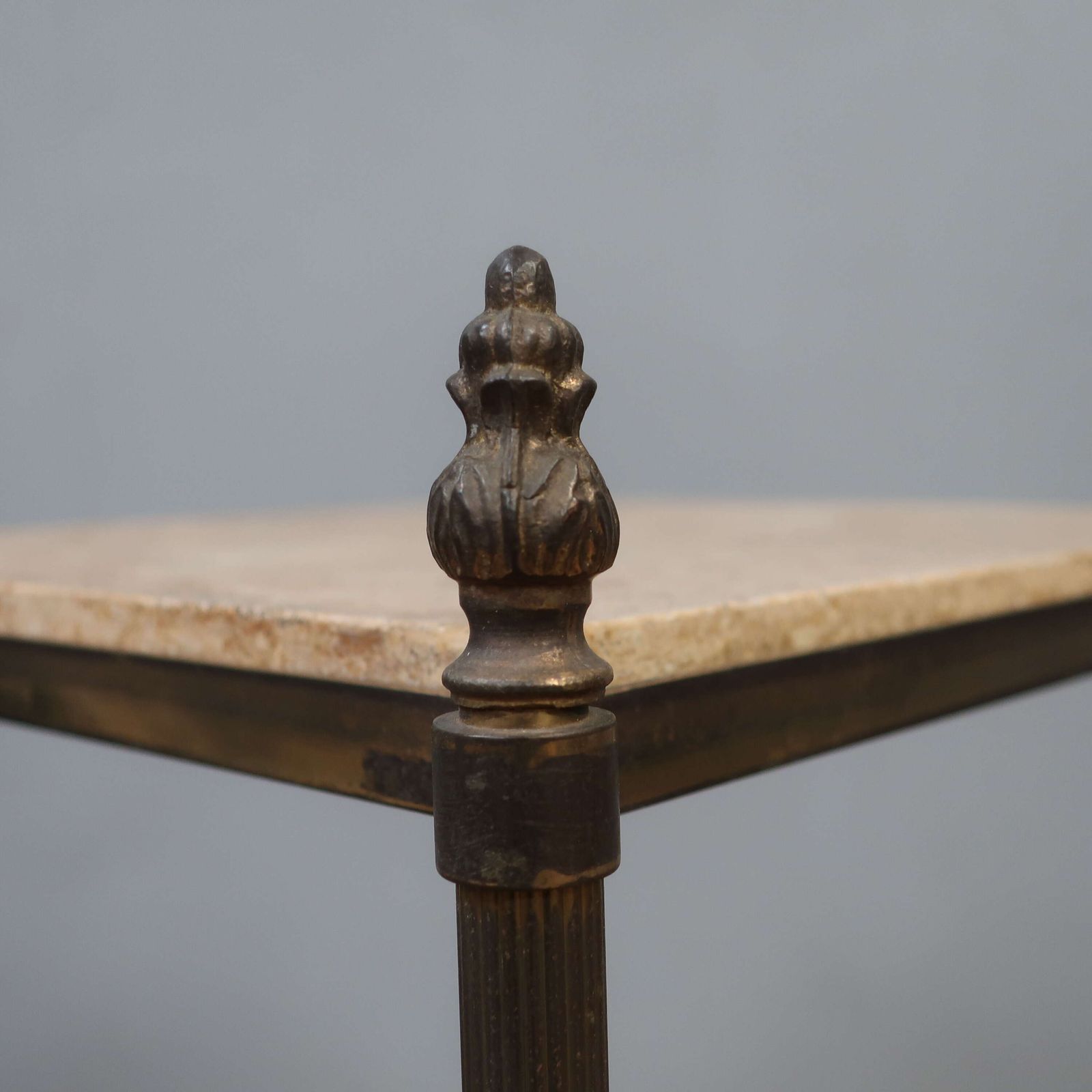 Two Tier French Brass Etargere photo for sale