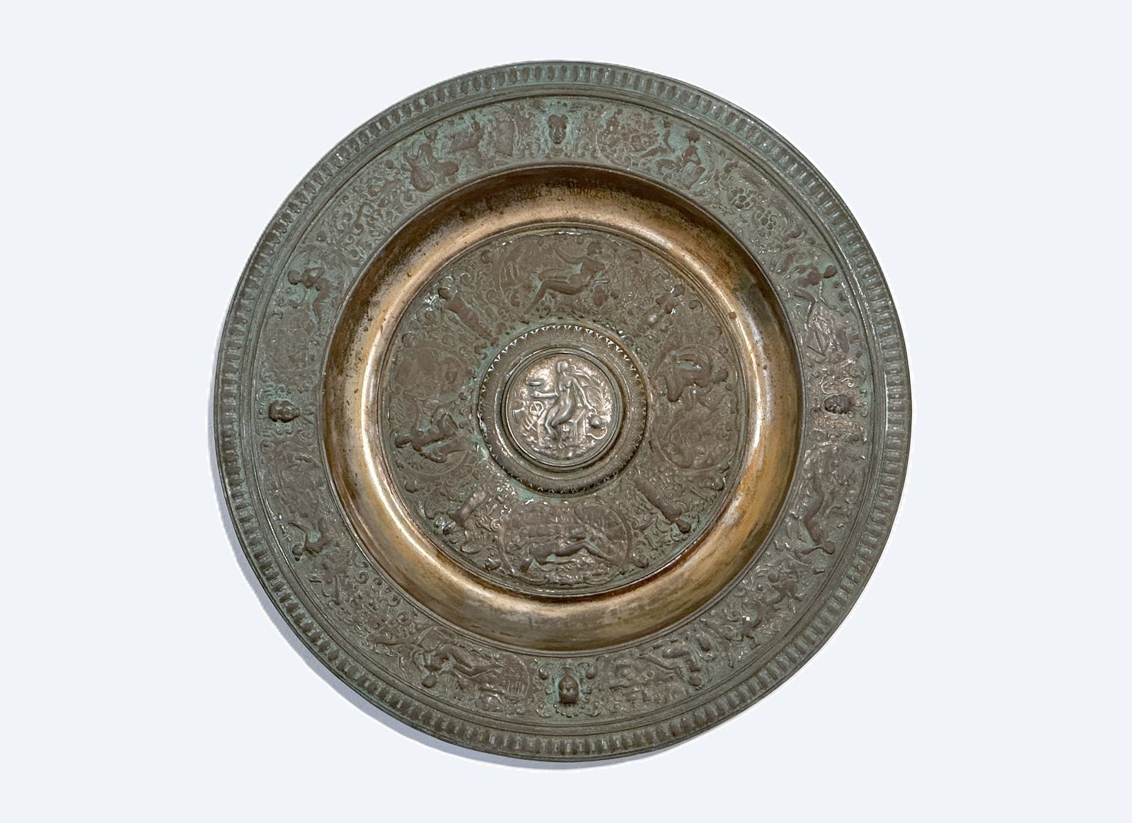 François Briot   Bronze Wall Plaque 19th Century   Diam. 44 Cm   Louvre Museum