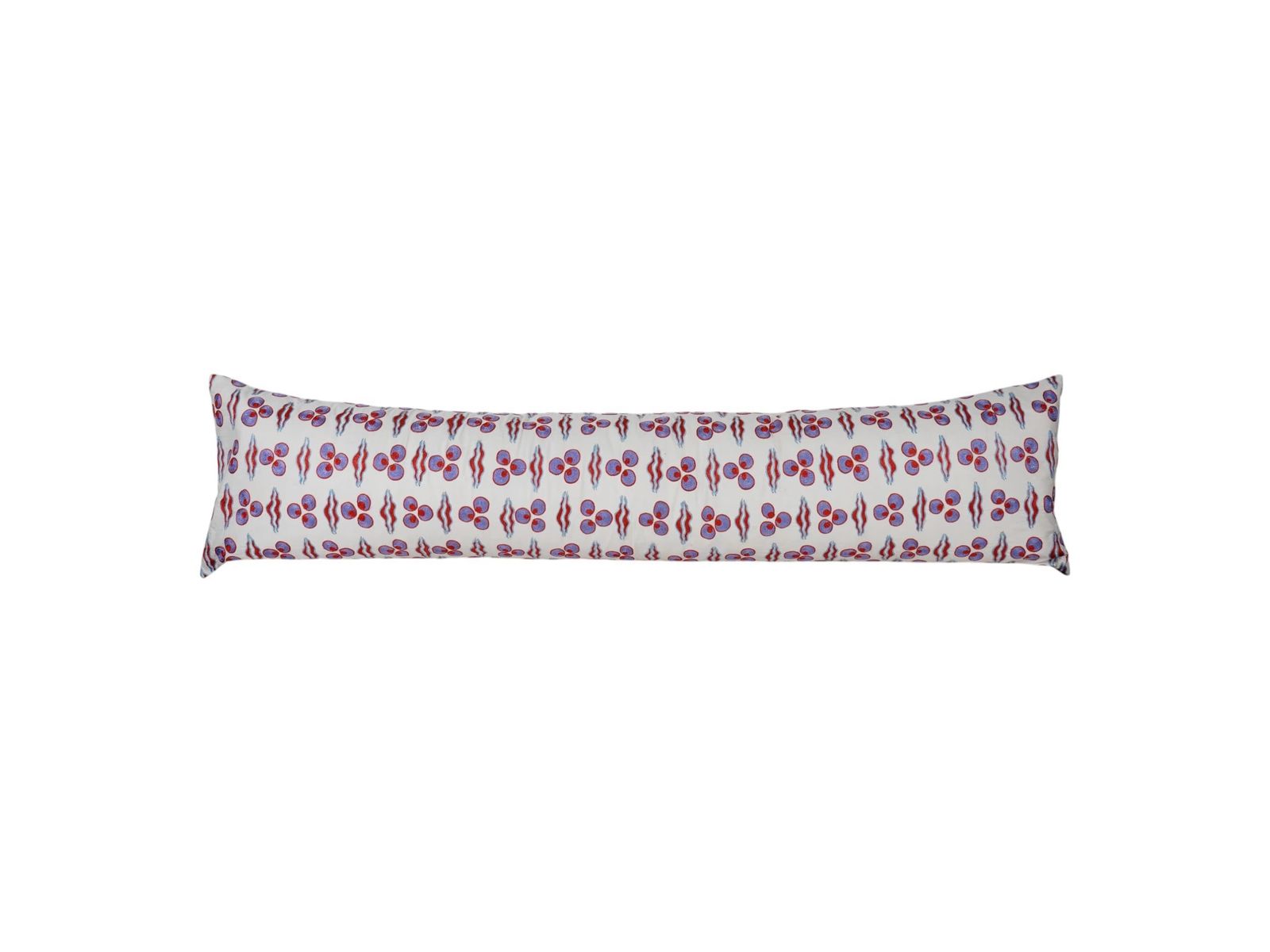 Suzani Long Lumbar Pillow Case Fashioned From A Mid 20th Century Uzbek, Floral Samarkand Bedding Pillow