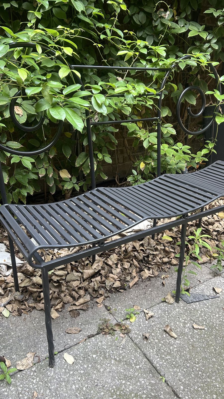 Metal Garden Bench photo furniture