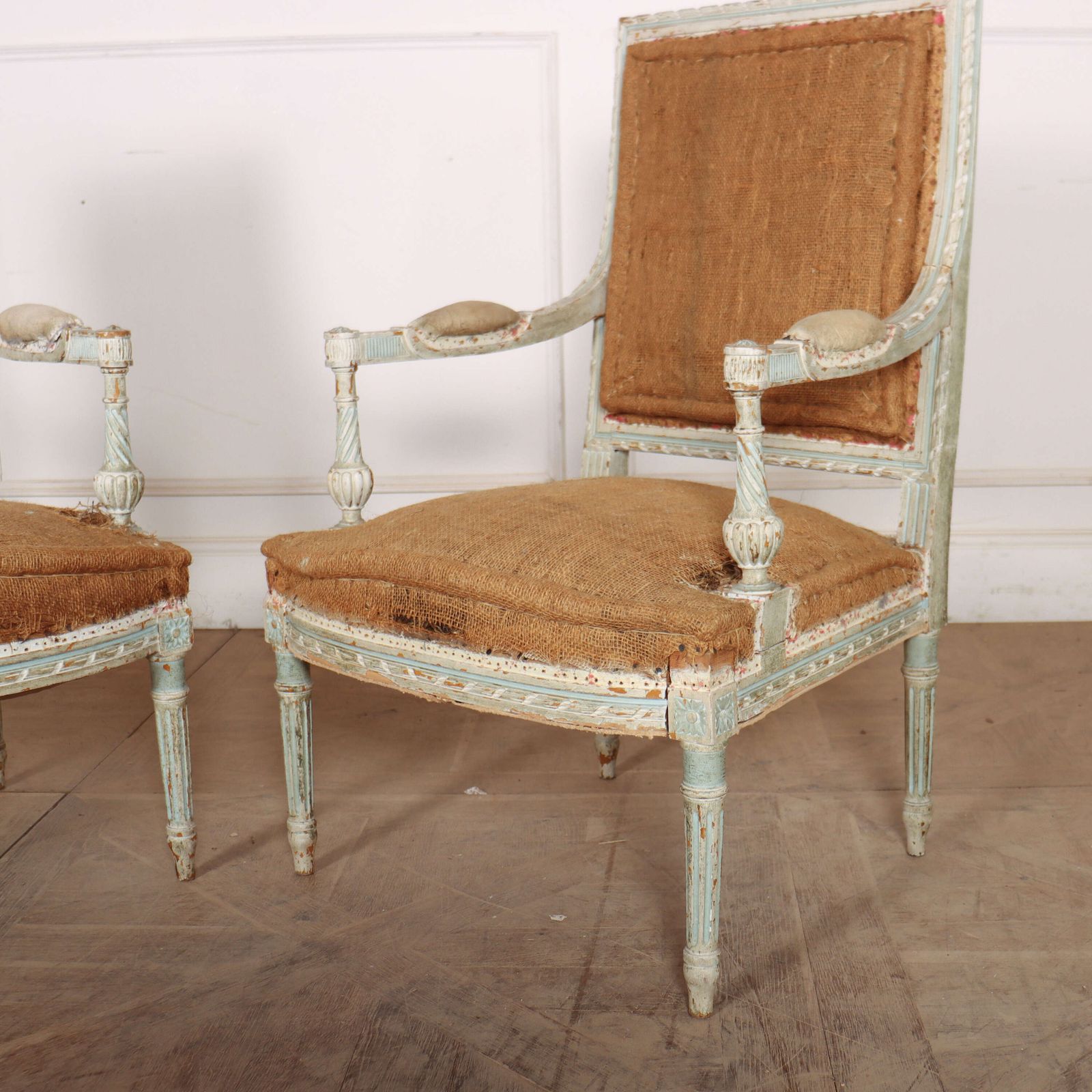 Pair Of Original Painted French Fauteuils photo 2220.0