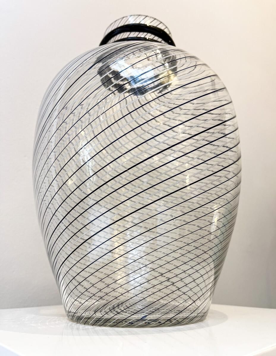 Murano Glass Vase By Fratelli Toso, 1980s photo for sale
