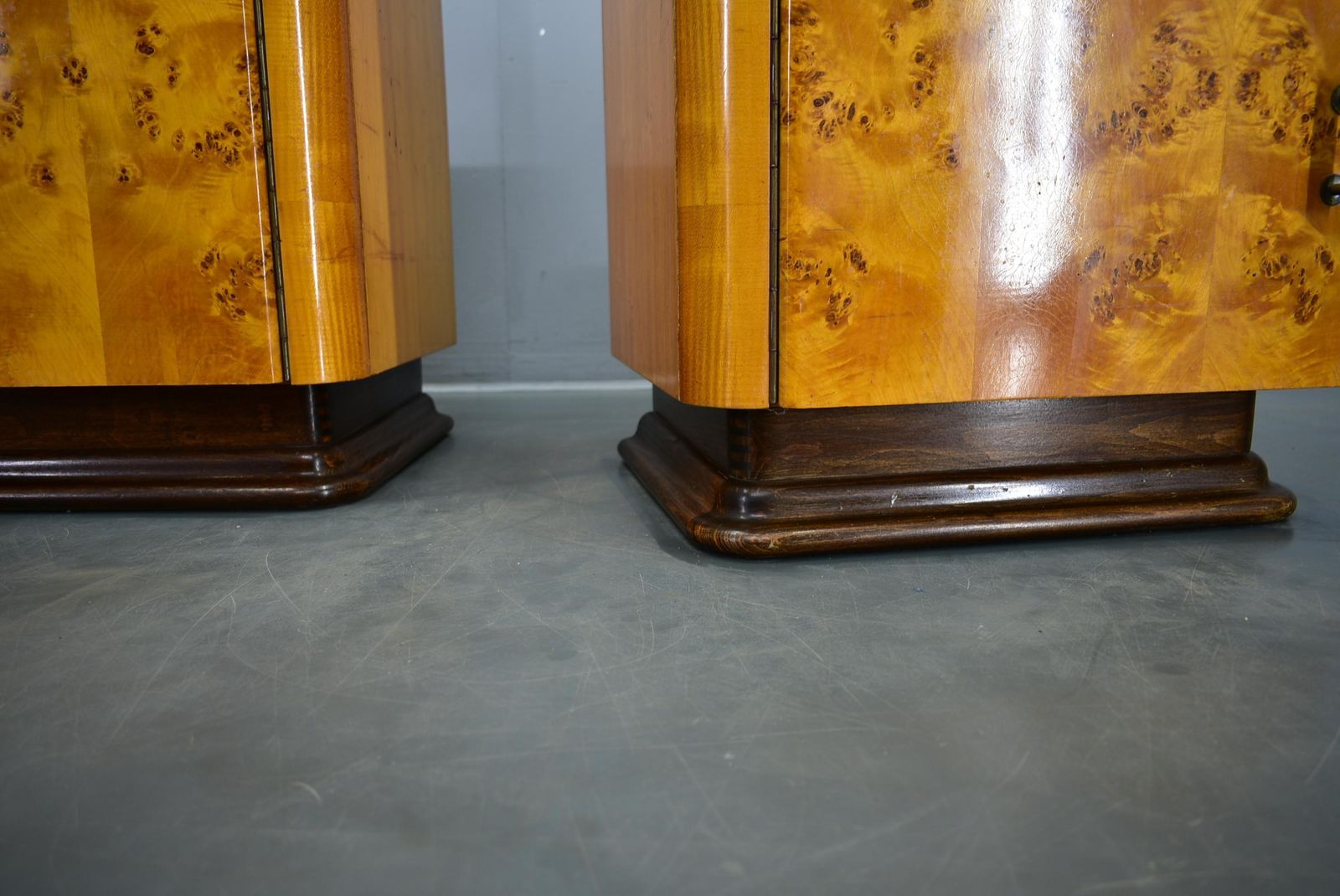 1940s Set Of Bedside Tables By Jindrich Halabala, Czechoslovakia photo for sale