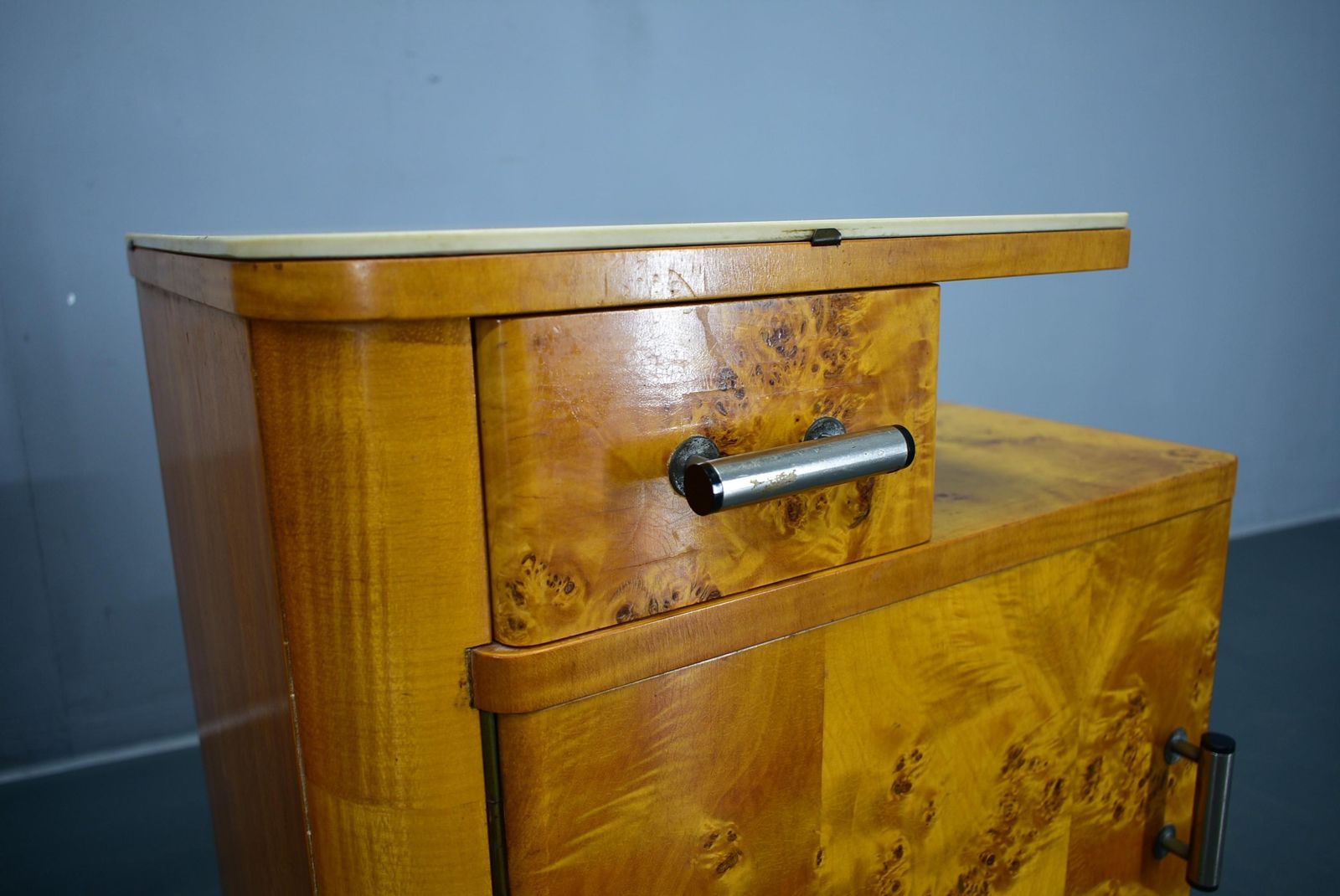1940s Set Of Bedside Tables By Jindrich Halabala, Czechoslovakia photo 1011.0