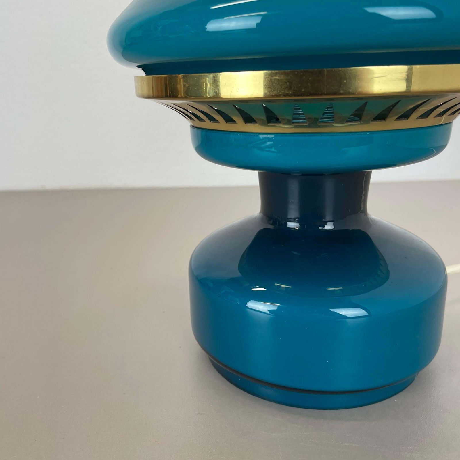 Green Glass Desk Lamp By Hans Agne Jakobsson For Haj Ab Markaryd, Sweden 1960s photo vinterior