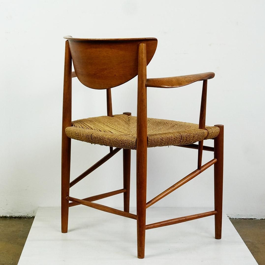 Scandinavian Modern Teak Armchair Mod. 317 By Peter Hvidt For Soborg Mobler photo vintage