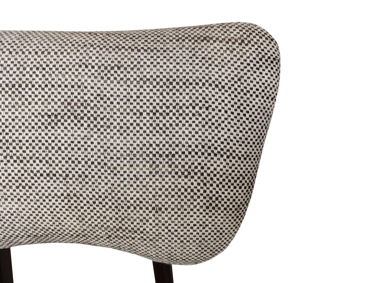 Mid Century Butterfly Dining Chair, Peony Cotton, Poland, 1960s photo vinterior