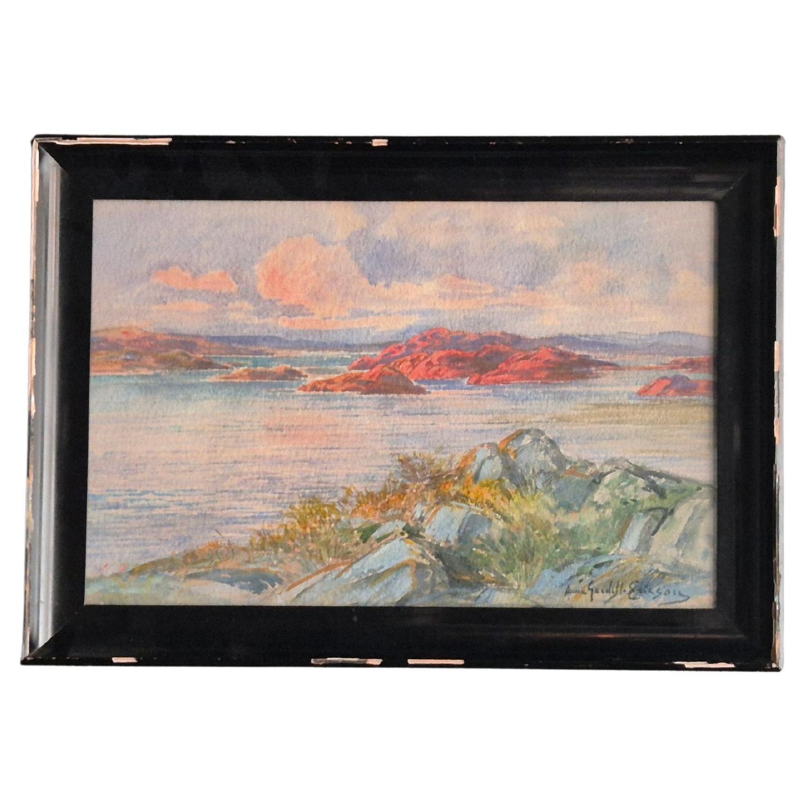 Stockholm Archipelago, Watercolor, Swedish Painter Anna Gardell Ericson