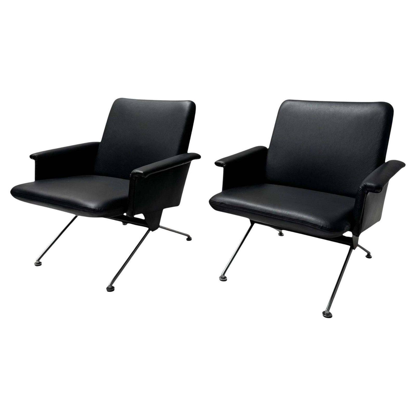 Mid Century Modern Lounge Chairs No. 1432 By Andre Cordemeijer For Gispen, 1961