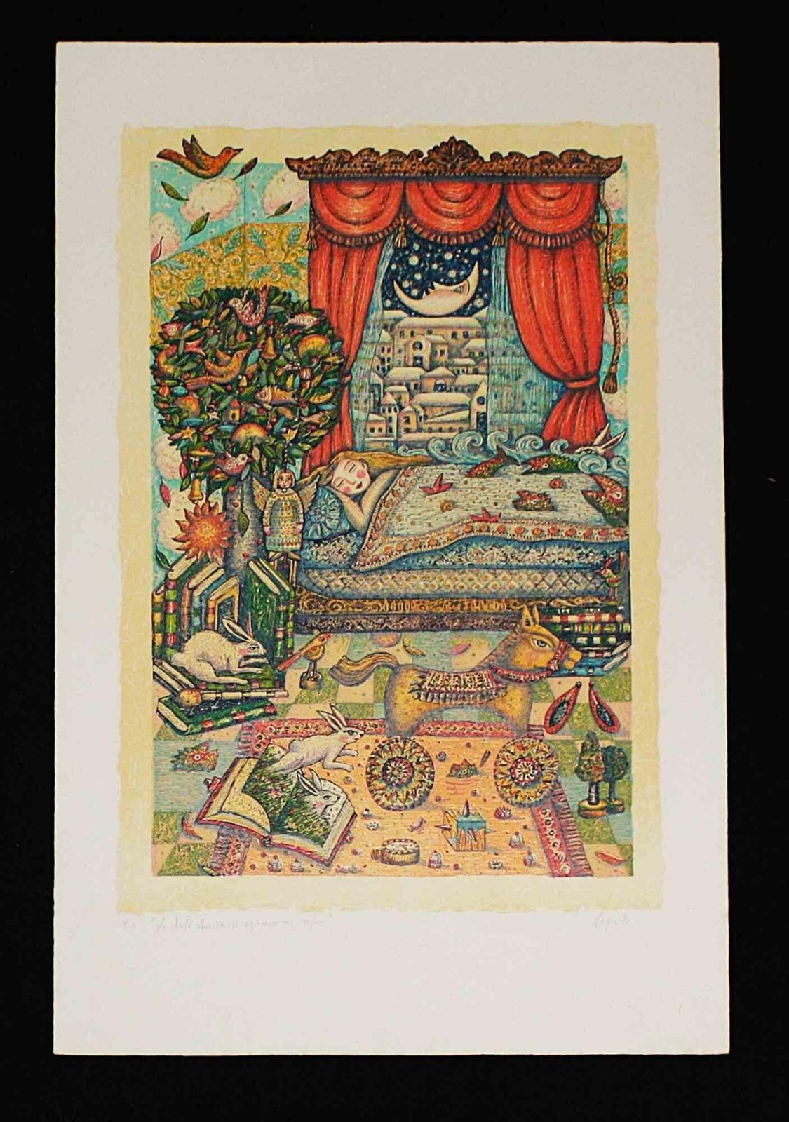Cynthia Segatole Chete Stanze Si Aprono Ai Sogni   Etching By Cynthia Segato   19901990