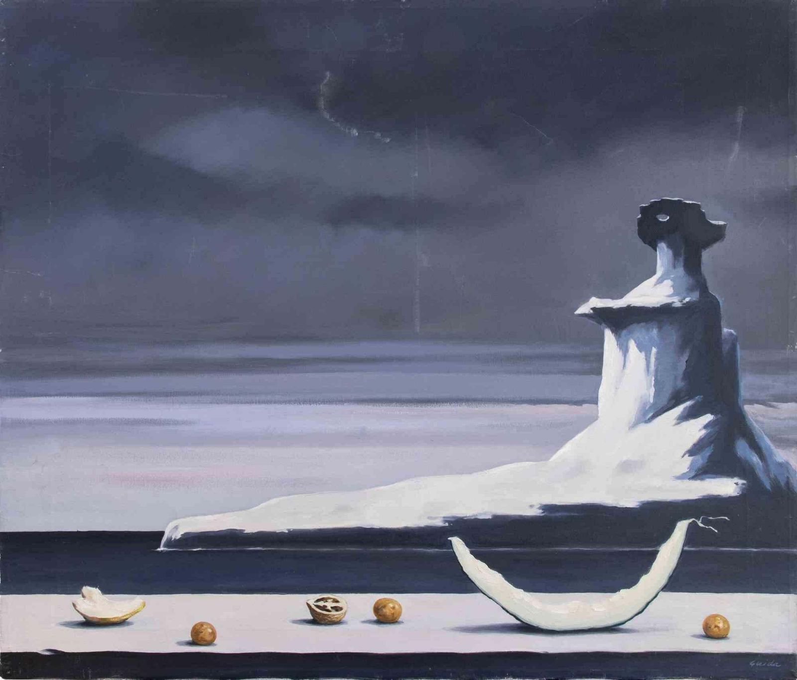Gino Guidathe Autumn Rock   Paint By Gino Guida   1980s1980s