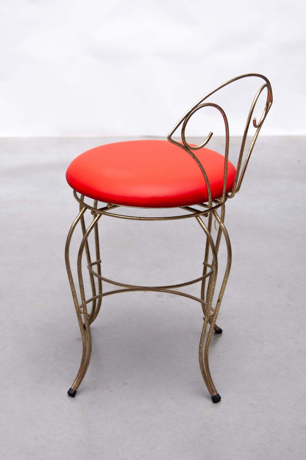 Brass Vanity Chair, France 1950 photo 771.0